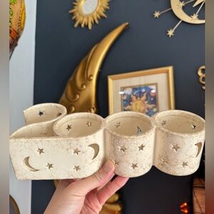 Vintage Y2K Celestial 2000 Candle Holder